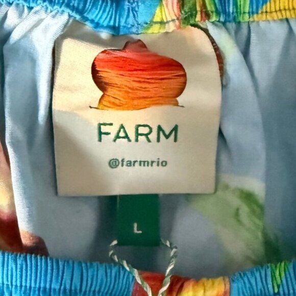 FARM Rio Multicolor Banana Print Boho Maxi Dress - Size L - Picture 10 of 14